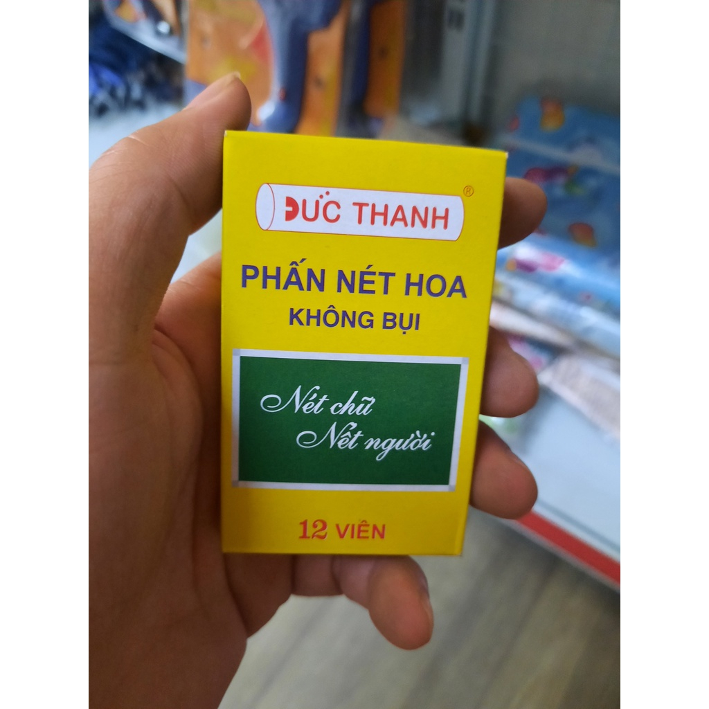 Hộp 12 viên Phấn trắng Đức Thanh không bụi