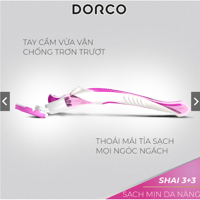 Dao Cạo Nữ Dorco Shai (1 Cán 2 Lưỡi)