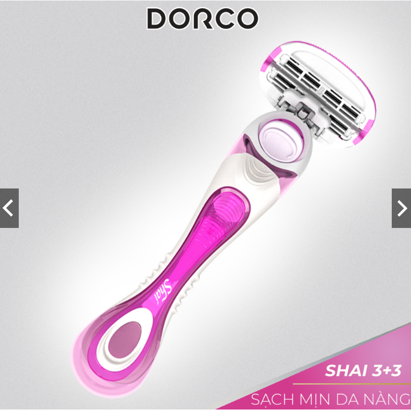 Dao Cạo Nữ Dorco Shai (1 Cán 2 Lưỡi)