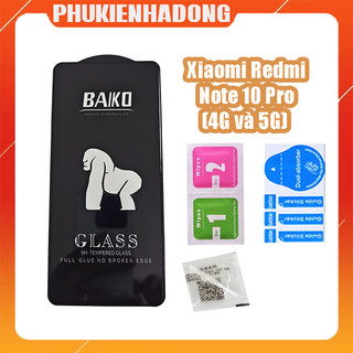 Kính cường lực 9H full màn hình Baiko Xiaomi Redmi Note 10 Pro