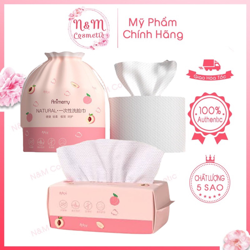 Khăn Mặt Khô dùng 1 lần,Cuộn tẩy trang, lau khô, lau ướt giấy cotton lau mặt dùng một lần Animerry nội địa Trung | BigBuy360 - bigbuy360.vn