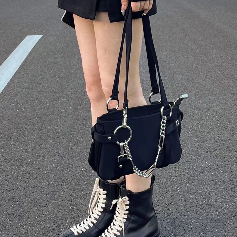 Túi xách nữ đeo vai phối dây xích mẫu mới thời trang mã 27