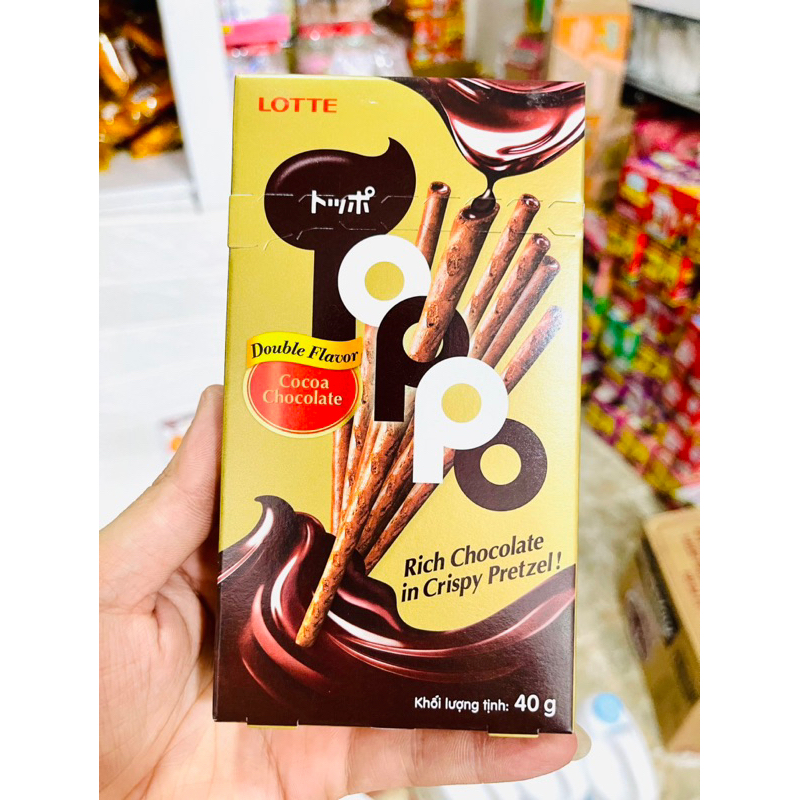 Bánh Que Lotte Toppo 40g Dâu/Vani/Ca Cao