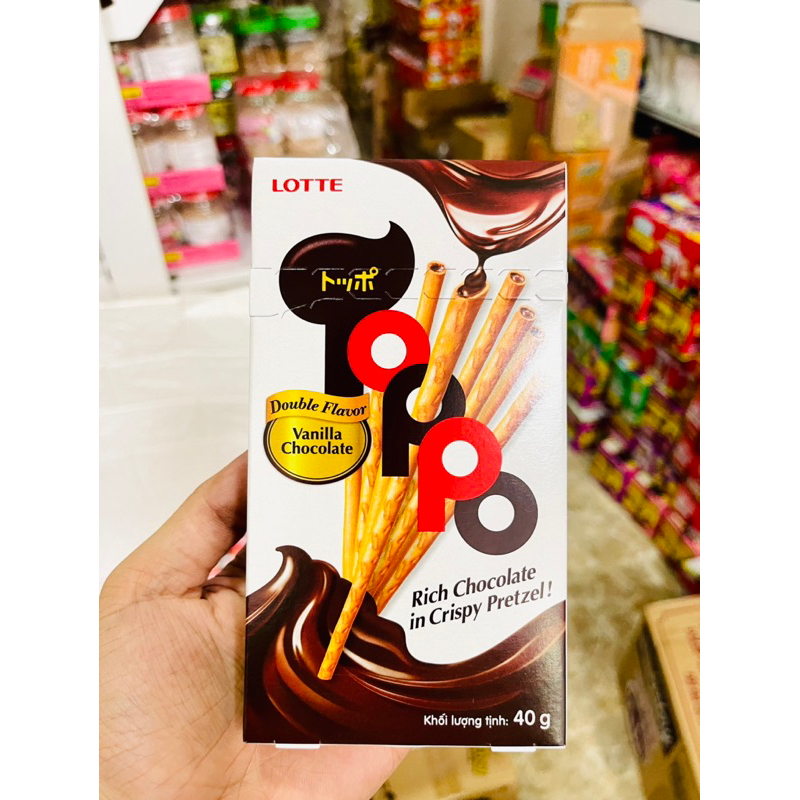 Bánh Que Lotte Toppo 40g Dâu/Vani/Ca Cao