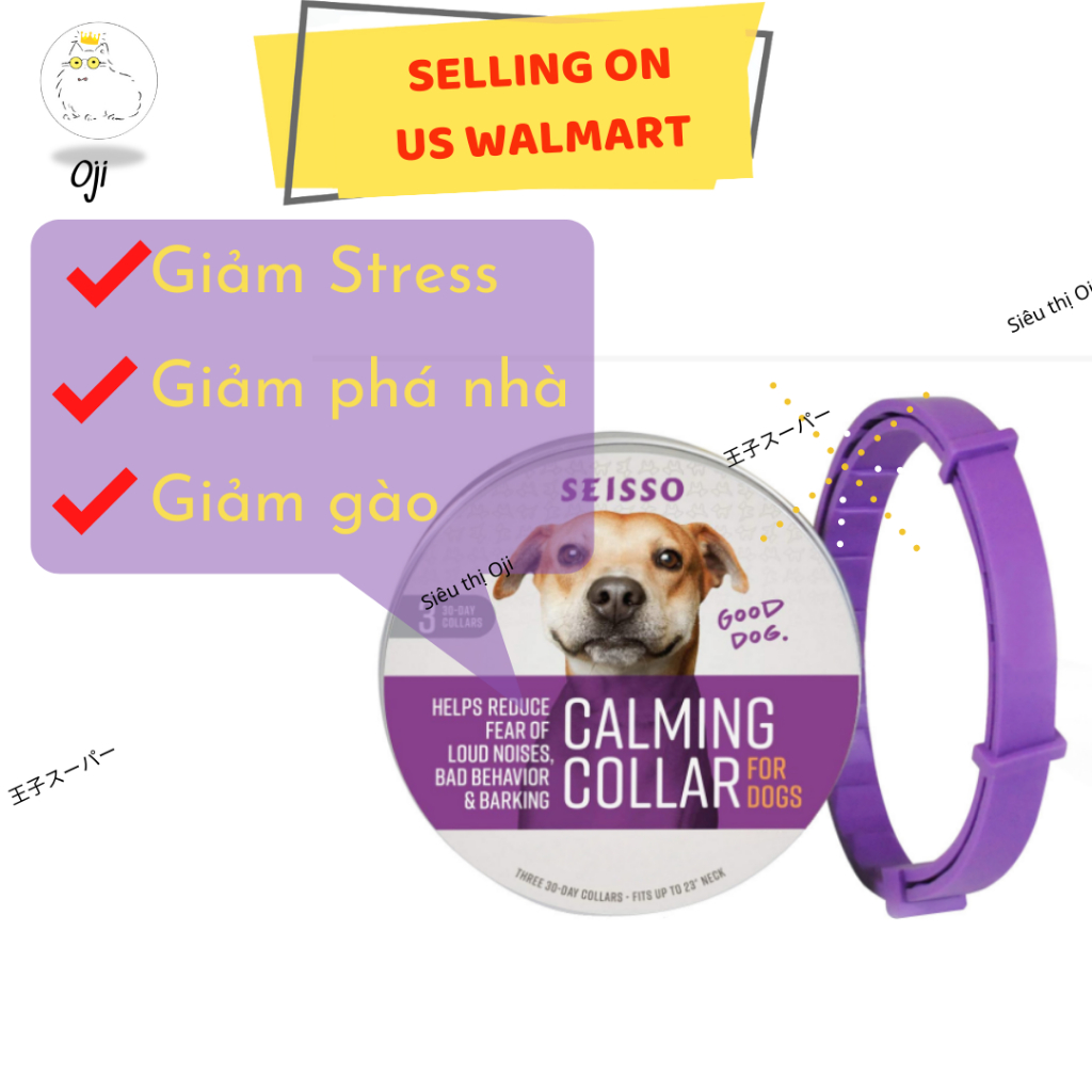 Vòng cổ GIẢM STRESS cho CHÓ, Giảm cào phá, Giàm gào (ANTI-STRESS cat collar)
