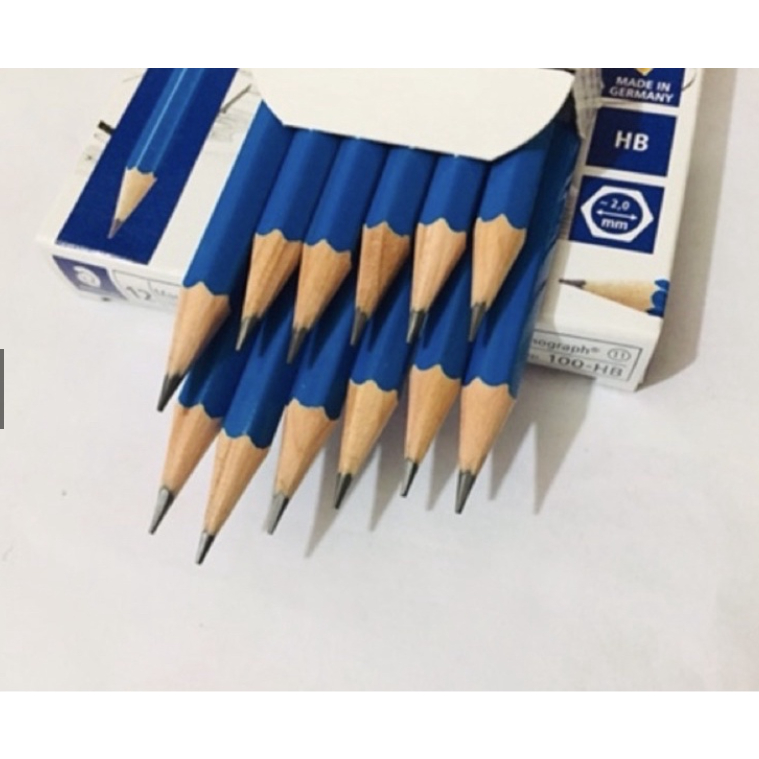 Hộp 12 chiếc bút Chì Đức STAEDTLER xanh 100 chính hãng