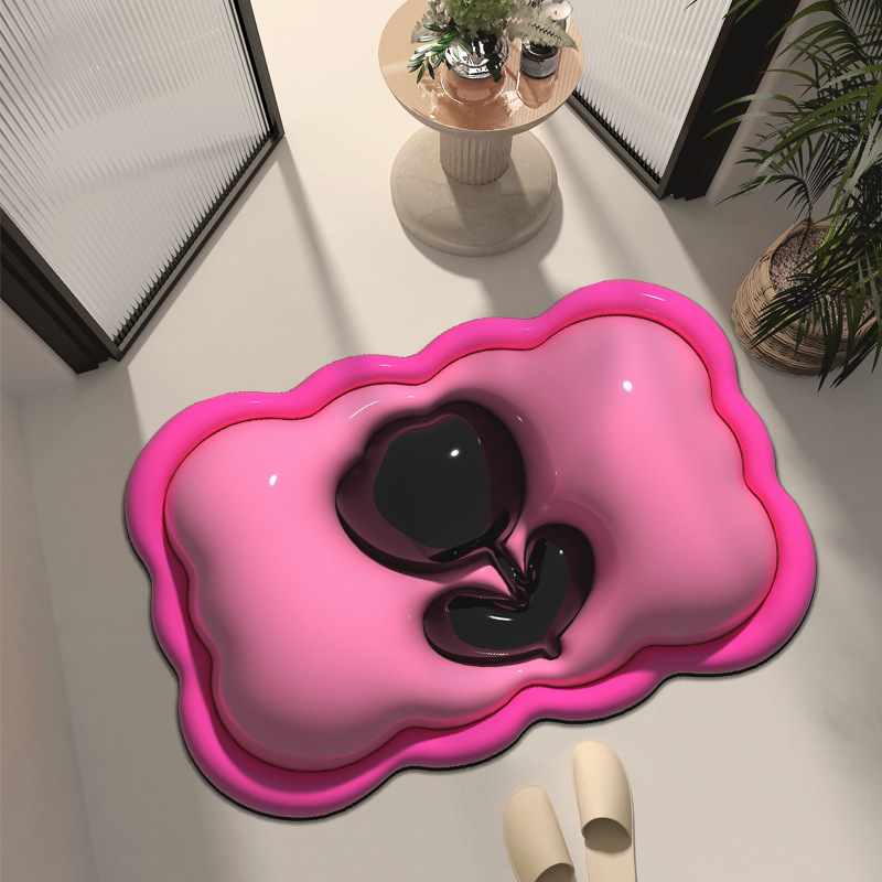 Thảm Chùi Chân In Hình 3D Cute Đáng Yêu Thảm Lau Chân Thảm Bếp Thấm Nước Nhanh Chóng Tiện Lợi Sử Dụng Dễ Dàng