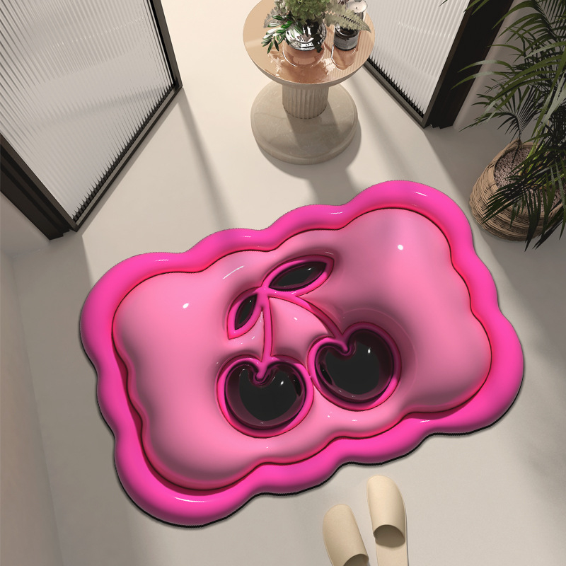 Thảm Chùi Chân In Hình 3D Cute Đáng Yêu Thảm Lau Chân Thảm Bếp Thấm Nước Nhanh Chóng Tiện Lợi Sử Dụng Dễ Dàng