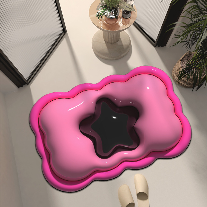 Thảm Chùi Chân In Hình 3D Cute Đáng Yêu Thảm Lau Chân Thảm Bếp Thấm Nước Nhanh Chóng Tiện Lợi Sử Dụng Dễ Dàng
