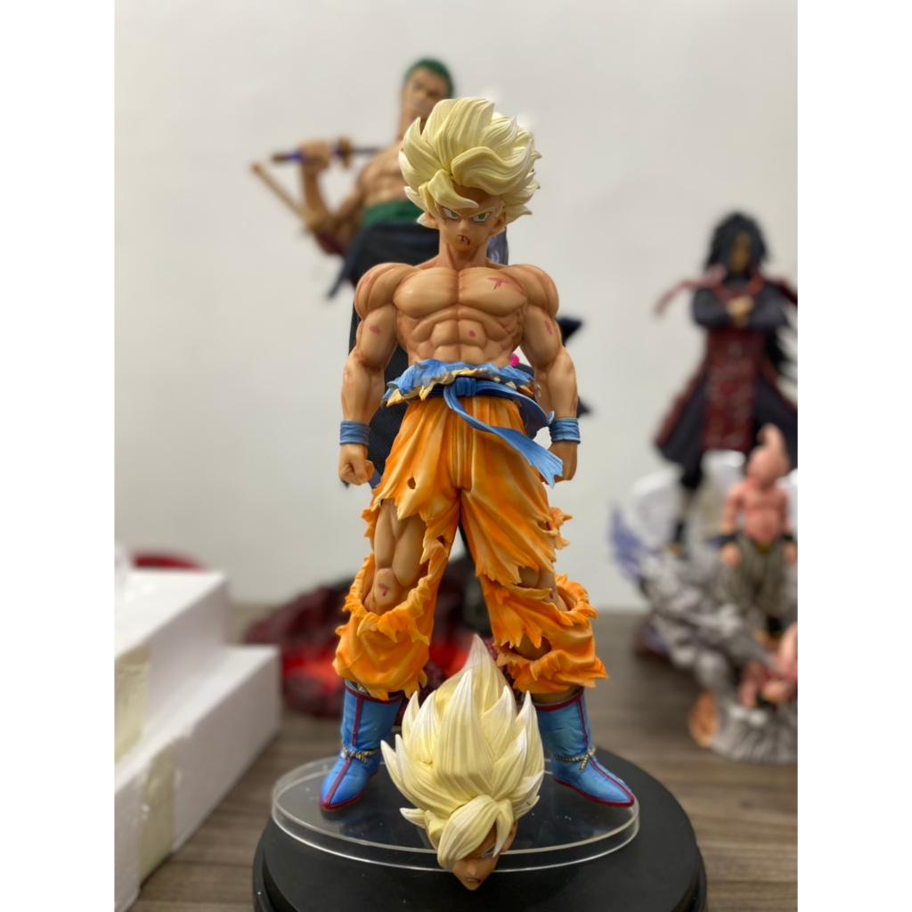 Mô Hình Dragon Ball Goku SS1 Cao 43Cm 2 Đầu Thay Thế  Bản F2 - Odaycomohinh0