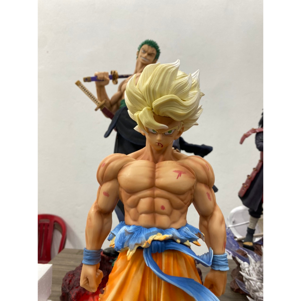 Mô Hình Dragon Ball Goku SS1 Cao 43Cm 2 Đầu Thay Thế  Bản F2 - Odaycomohinh0