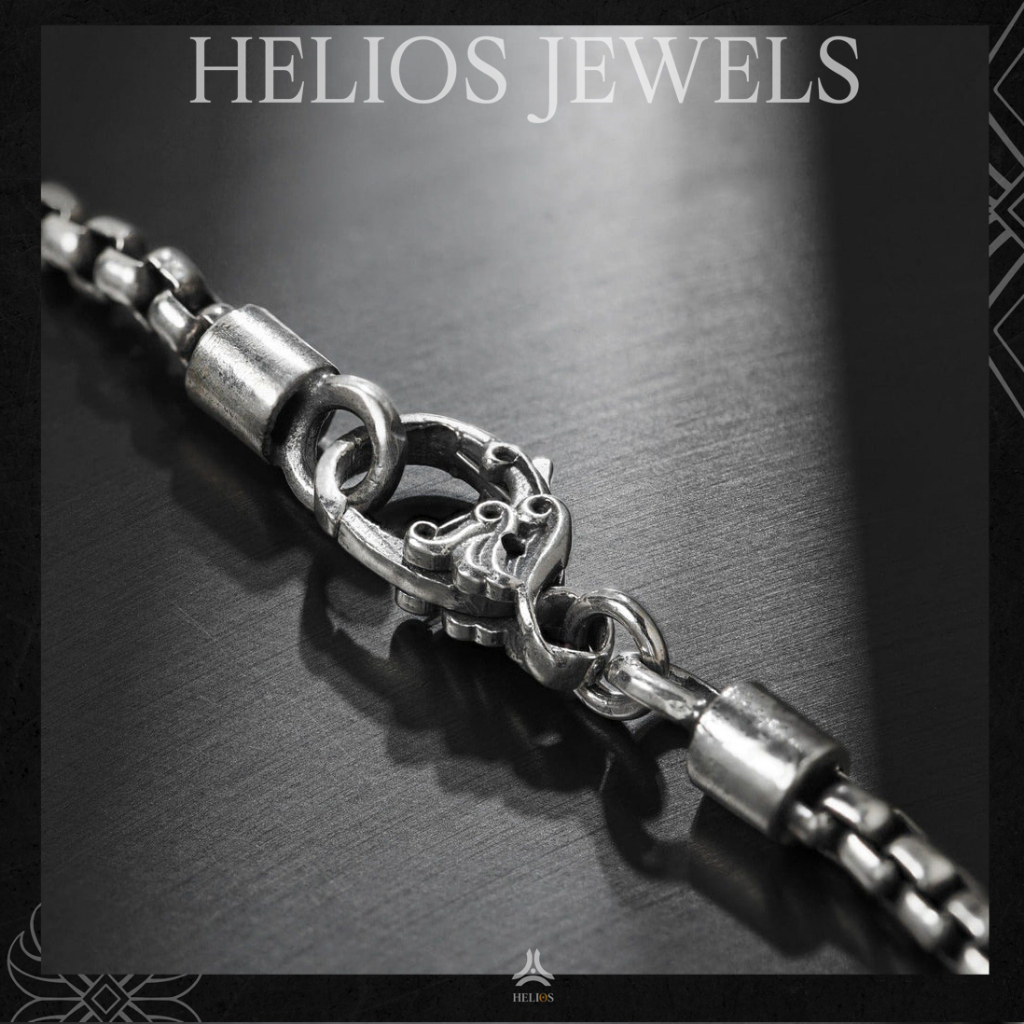 Vòng Tay Bạc S925 Chain Helios Gle x Lotus Helios Silver Original