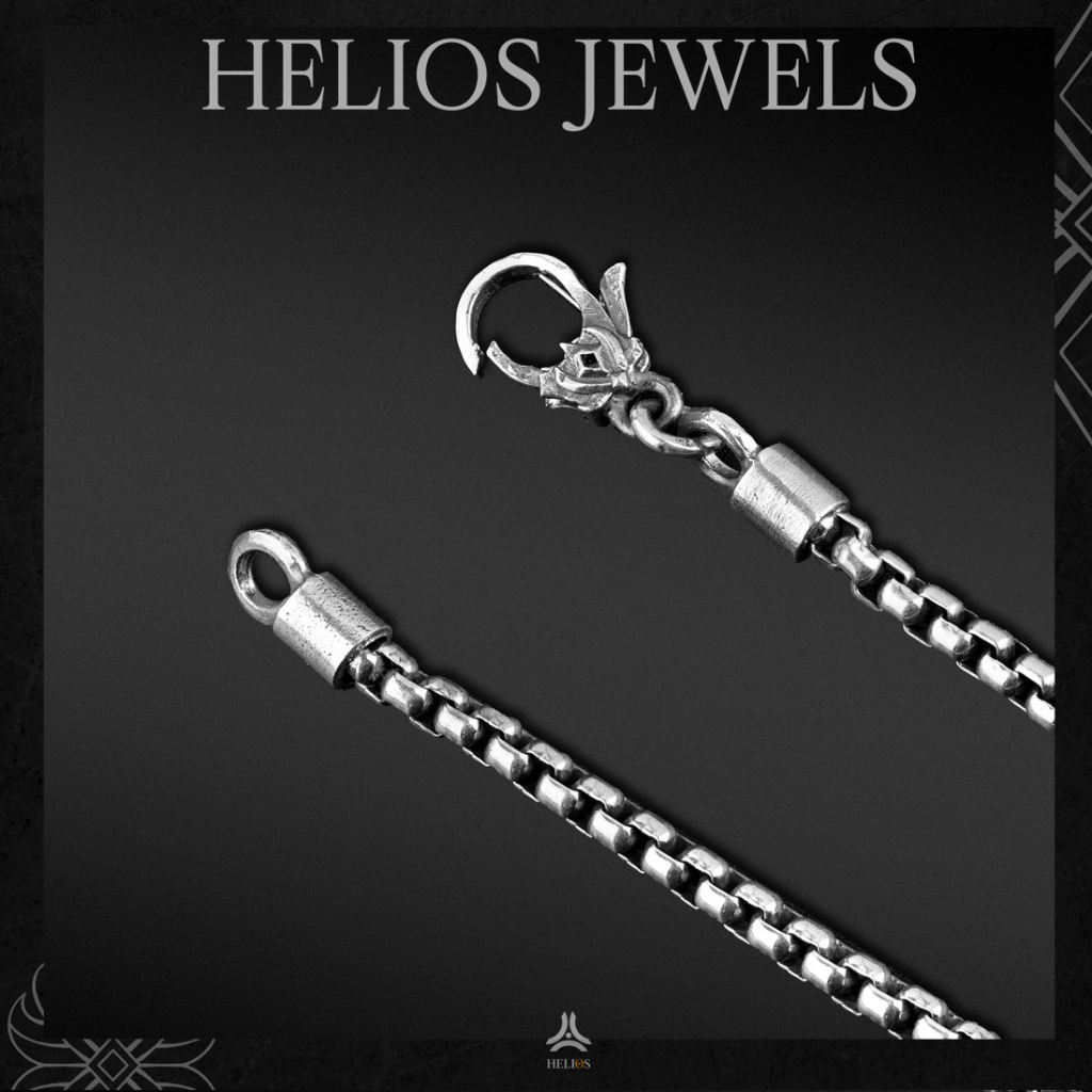 Vòng Tay Bạc S925 Chain Helios Gle x Lotus Helios Silver Original