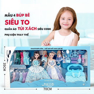 Búp bê thay váy cùng tủ đồ thời trang
