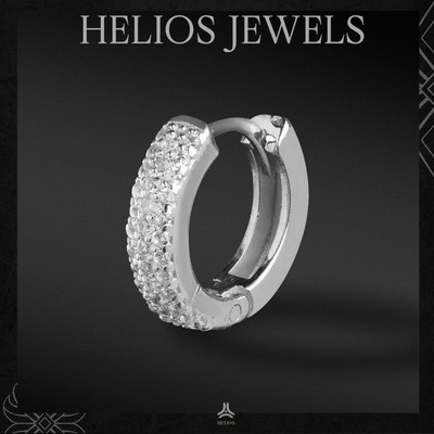 Khuyên tai bạc nam, nữ HeliSilver Eternity KTB095