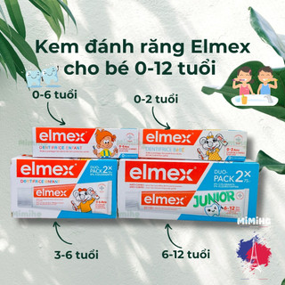 Kem đánh răng trẻ em elmex dành cho bé từ 0-12 tuổi, hàng pháp_MiMi HG
