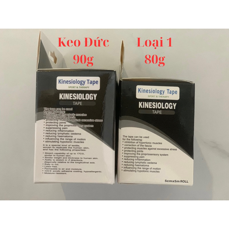 Băng Dán Cơ Thể Thao, Băng Keo Dán Cơ Kinesiology / Kinesio Cao Cấp Có Hộp Riêng Xịn Sò