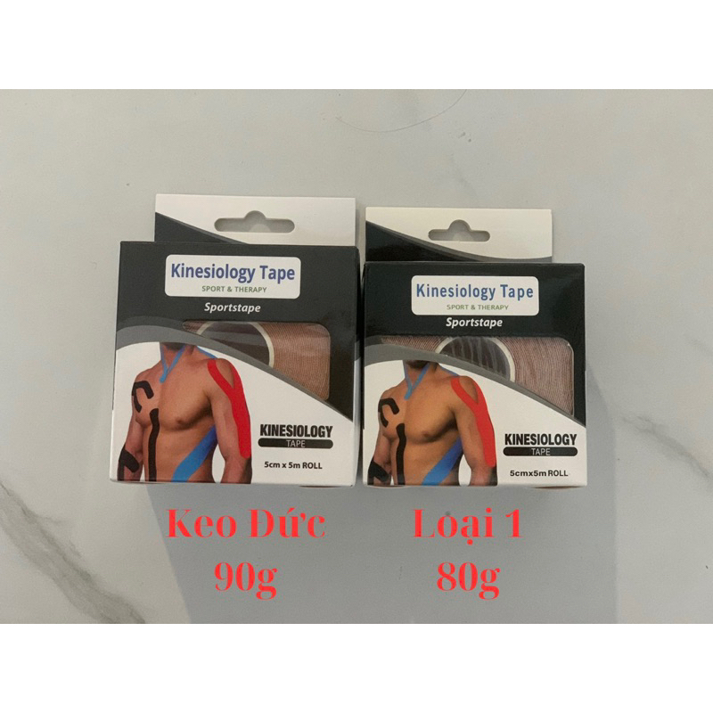 Băng Dán Cơ Thể Thao, Băng Keo Dán Cơ Kinesiology / Kinesio Cao Cấp Có Hộp Riêng Xịn Sò