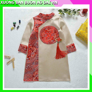 Áo Dài Bé Trai Long Mộc,ao dai tet hang thiet ke