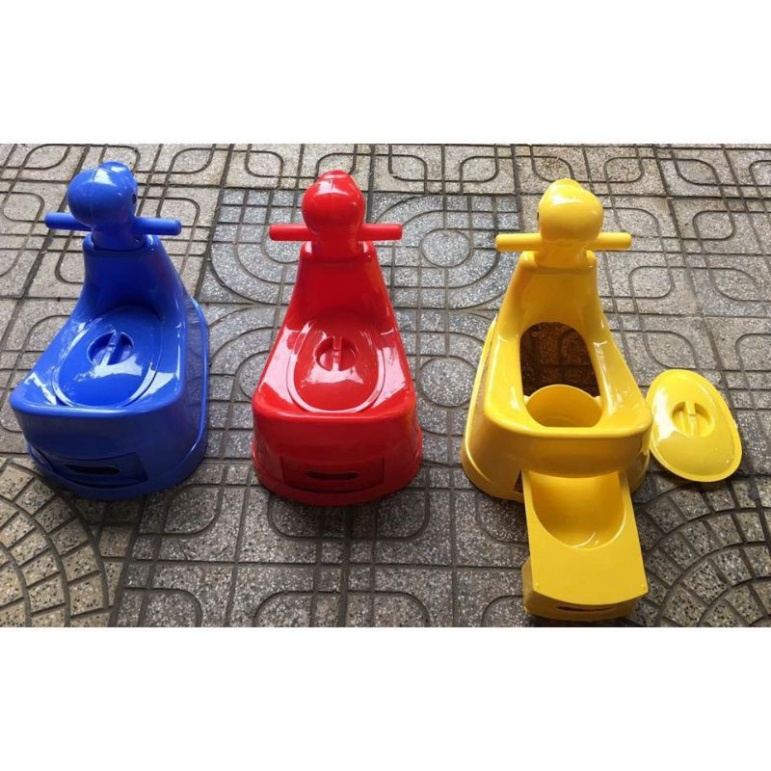 Bô vệ sinh cho bé hình con vịt dễ thương, bô cho bé hình con thỏ nhựa Việt Nhật 5455