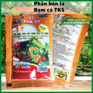 Phân bón lá, Phân hữu cơ đạm cá đậm đặc Thủy Kim Sinh, gói 40ml, giàu đạm, giàu axit amin, giàu vi lượng