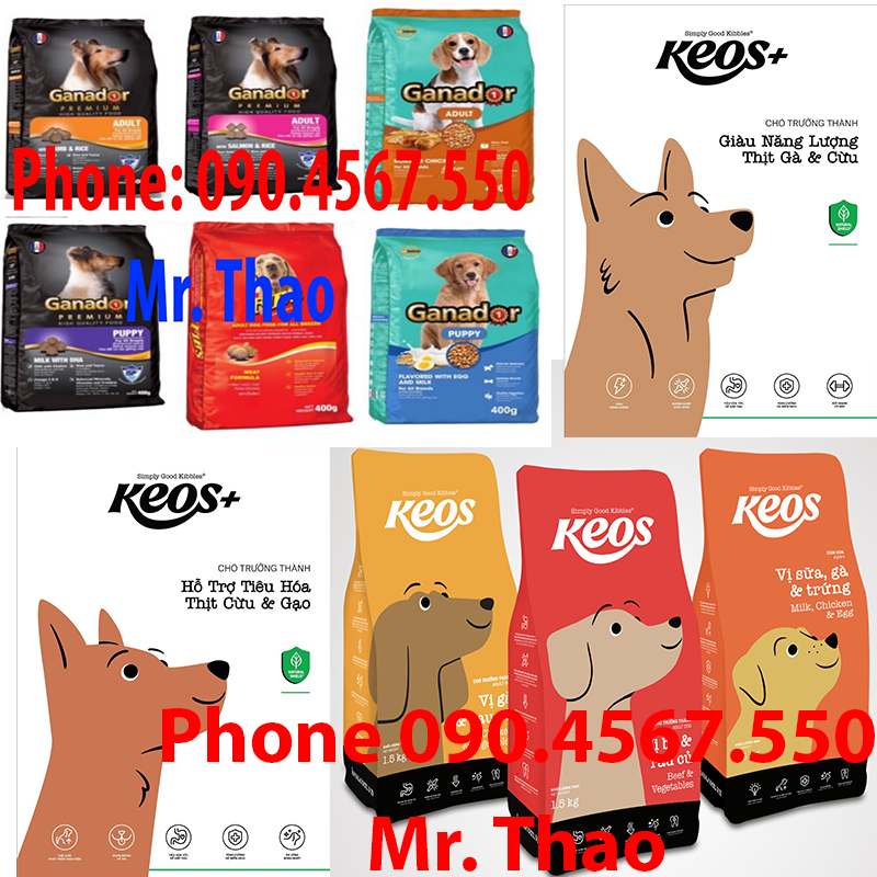 6KG Thức ăn cho chó Ganador vị gà nướng - Ganador Adult Roasted Chicken Flavor , Thức Ăn Novopet , KEOS , FIBS
