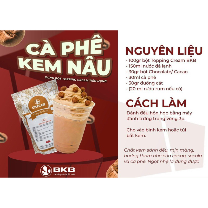 Bột topping cream BKB
