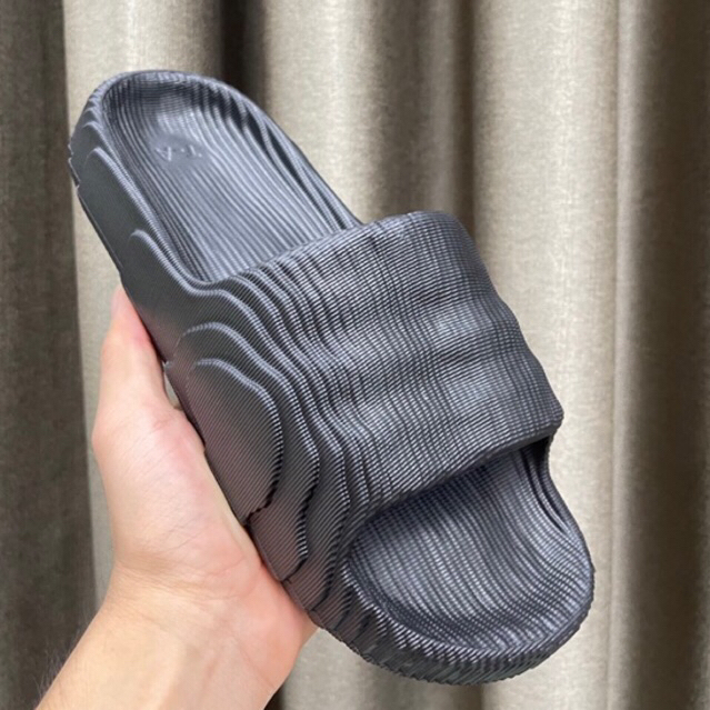 Dép quai ngang nam nữ, dép bánh mì unisex Vân gỗ độn đế 4cm chất liệu EVA cao cấp