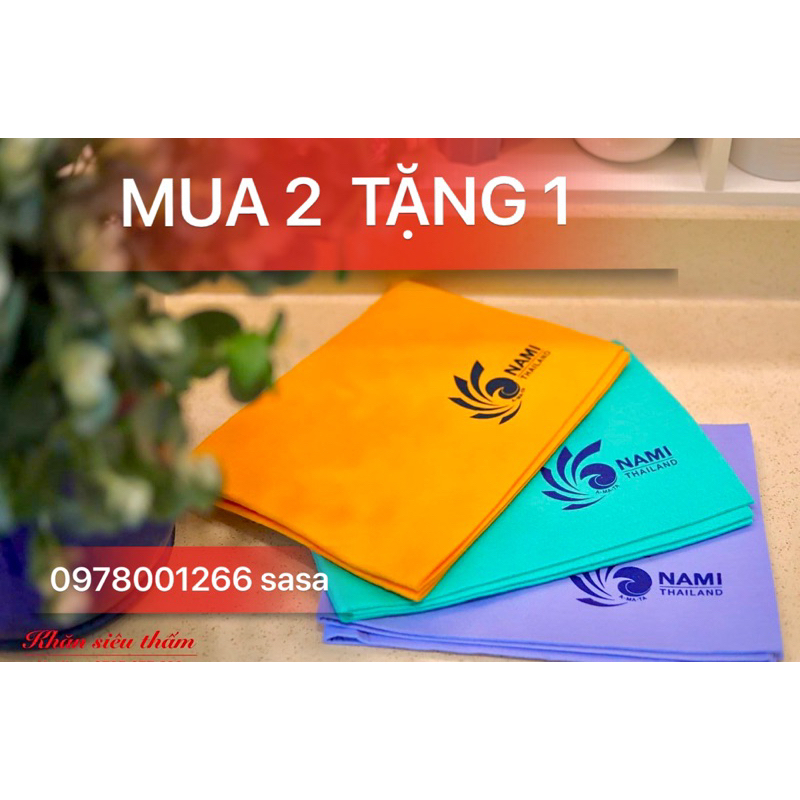 Khăn lau đa năng siêu thấm Nami Thái Lan, lót sàn, lau kính, lau xe ô tô, lau nhà bếp, khăn tắm pet