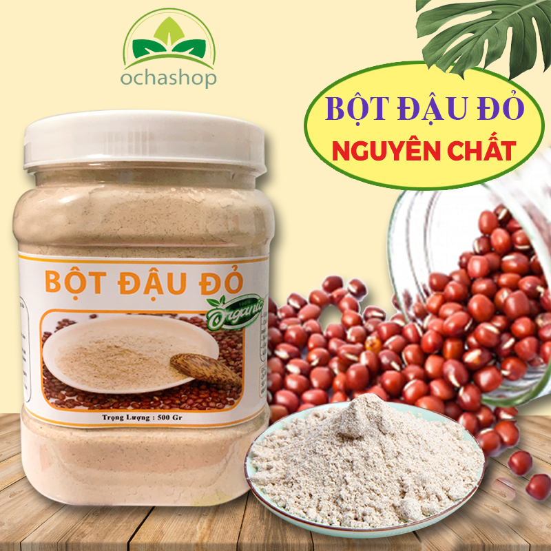 Bột Đậu Đỏ Nguyên Chất 500gr Siêu Mịn 100% Organic - OCHASHOP
