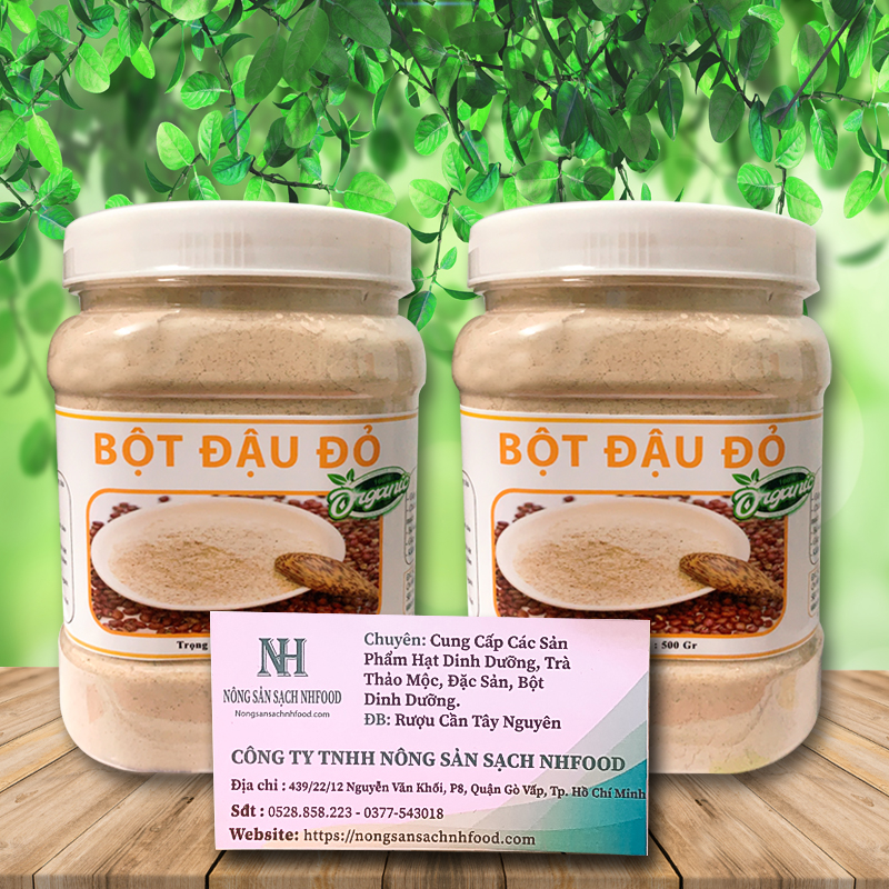 Bột Đậu Đỏ Nguyên Chất 500gr Siêu Mịn 100% Organic - OCHASHOP