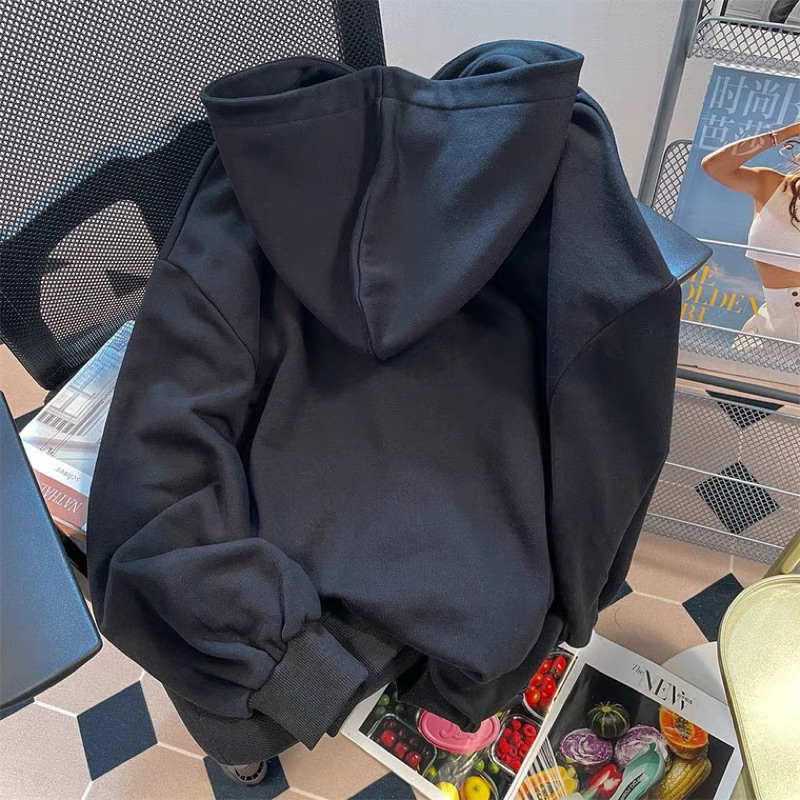 Áo hoodie thêu túi hình mặt quỷ UNISEX nam - nữ