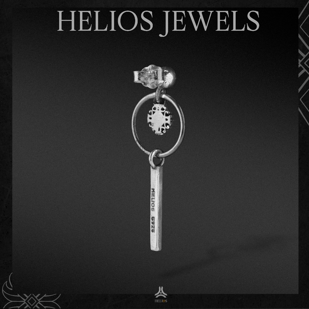 Khuyên tai bạc S925 Clytze Yellow Helios Silver Original KTB332