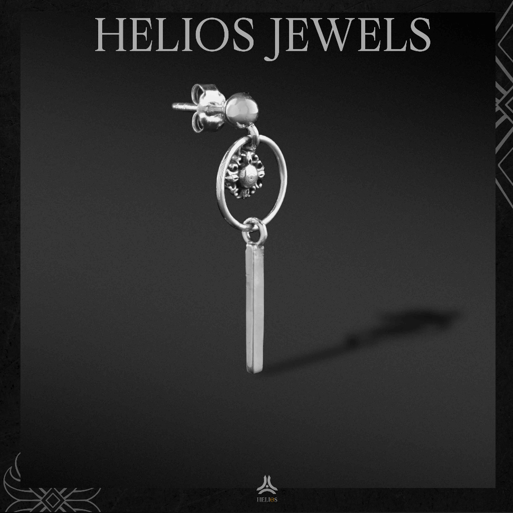 Khuyên tai bạc S925 Clytze Yellow Helios Silver Original KTB332