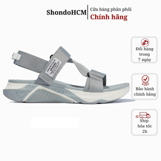 Giày sandals nam nữ Shondo F7 racing xám trắng F7R2022