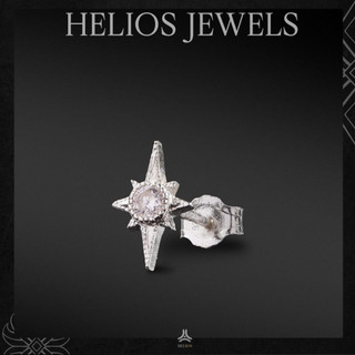 Khuyên tai bạc nam, nữ HeliSilver Eternal Star S925 KTB293