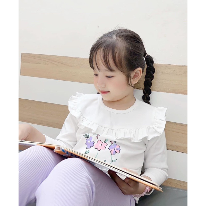 SET 2 BỘ HOA TRẮNG TÍM BÉ GÁI