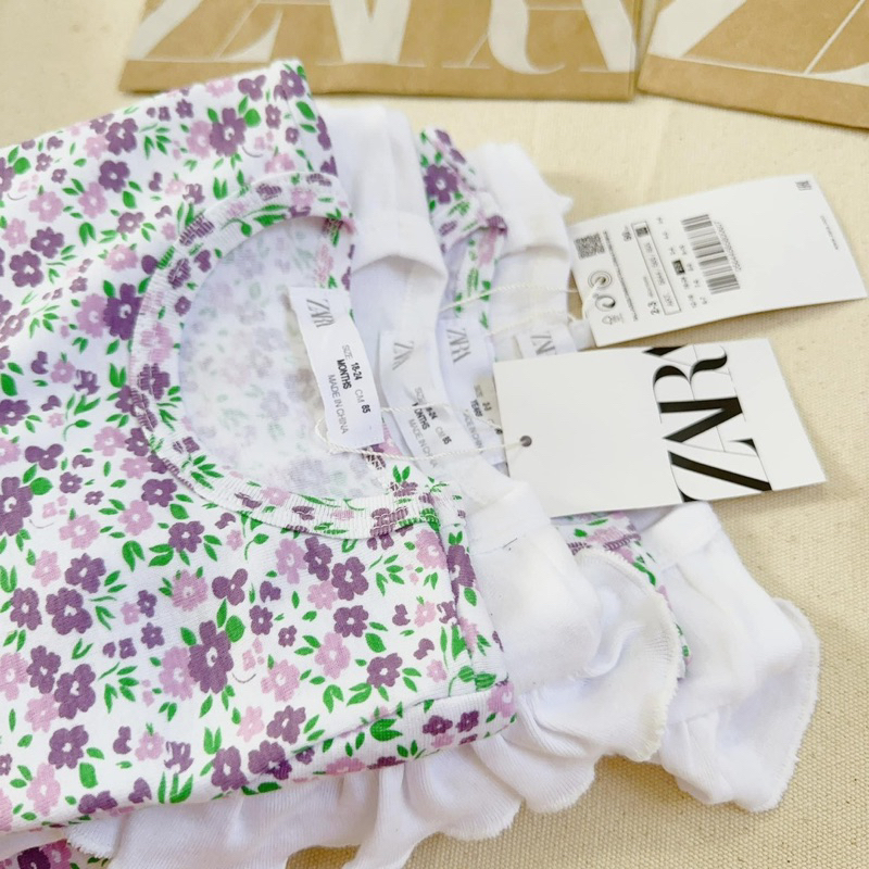 SET 2 BỘ HOA TRẮNG TÍM BÉ GÁI