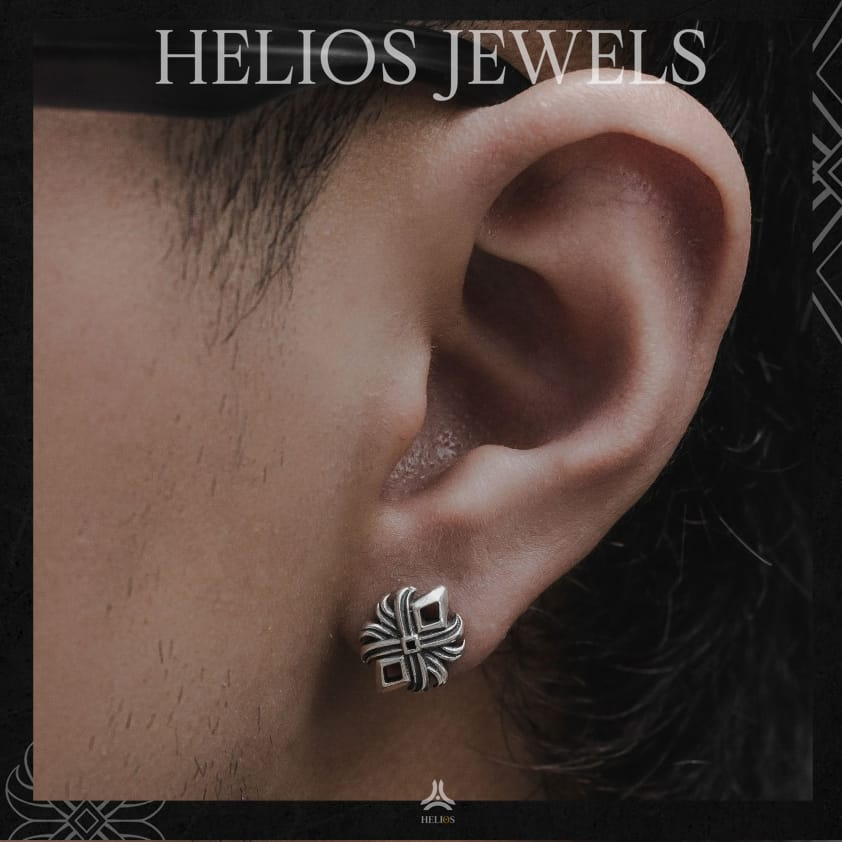 [Mã BMLT35 giảm đến 35K đơn 99K] Khuyên tai bạc nam, nữ HeliSilver Lotus Buds Stud Earrings Helios Original S925 KTB309