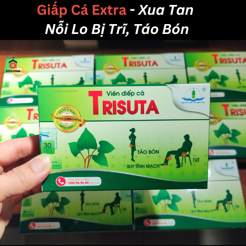 VIÊN GIẤP CÁ TRISUTA 30viên - VIÊN DIẾP CÁ TRISUTA - KHÔNG CÒN NỖI LO VỀ TRĨ.