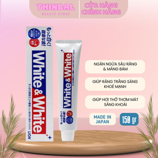 Kem đánh răng lion white & white siêu trắng răng nhật bản 150g