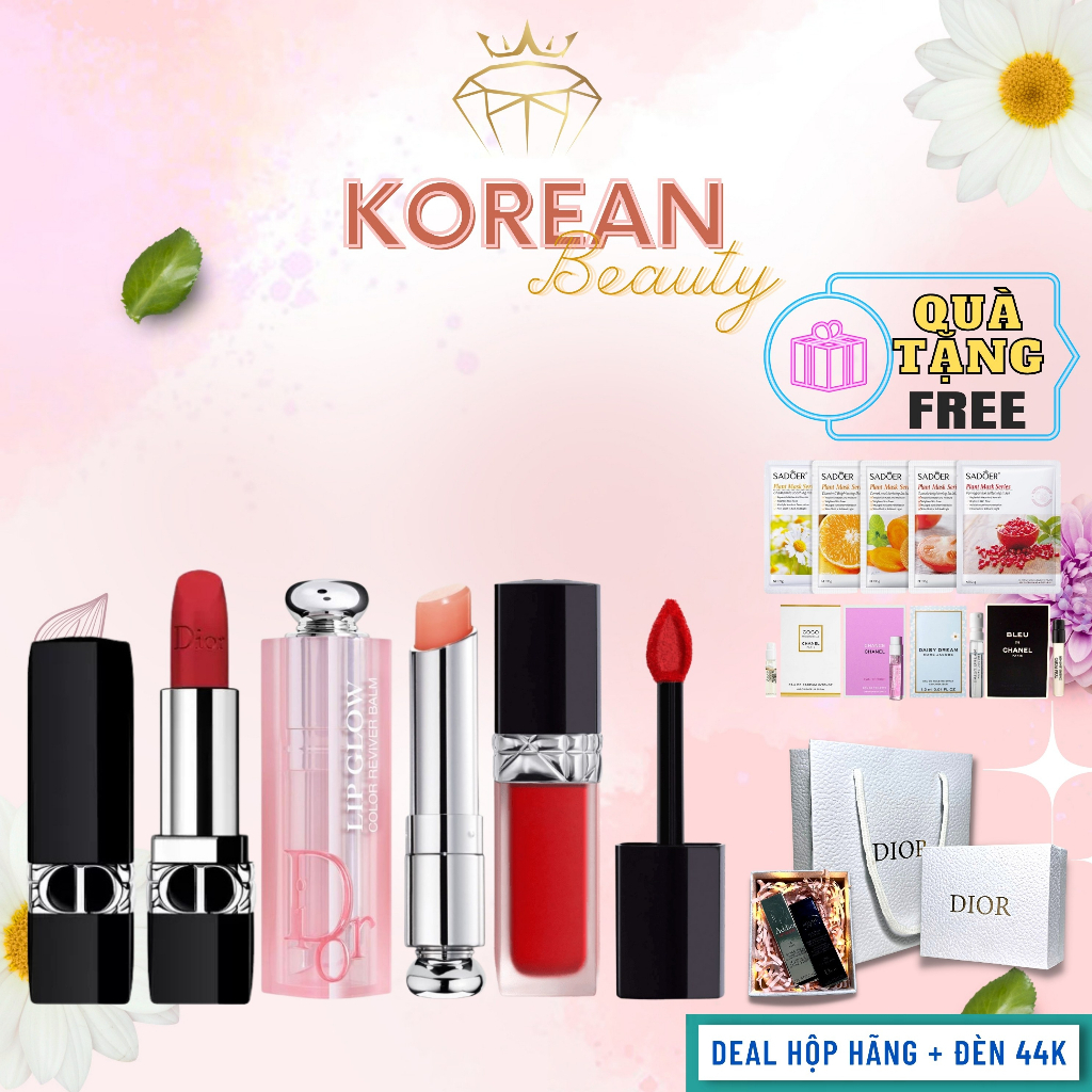 Son Dior Rouge 888 Matte Lipstick - 720 Velvet, Son Dior Lip Glow Hàng Đủ Bill Bao Check