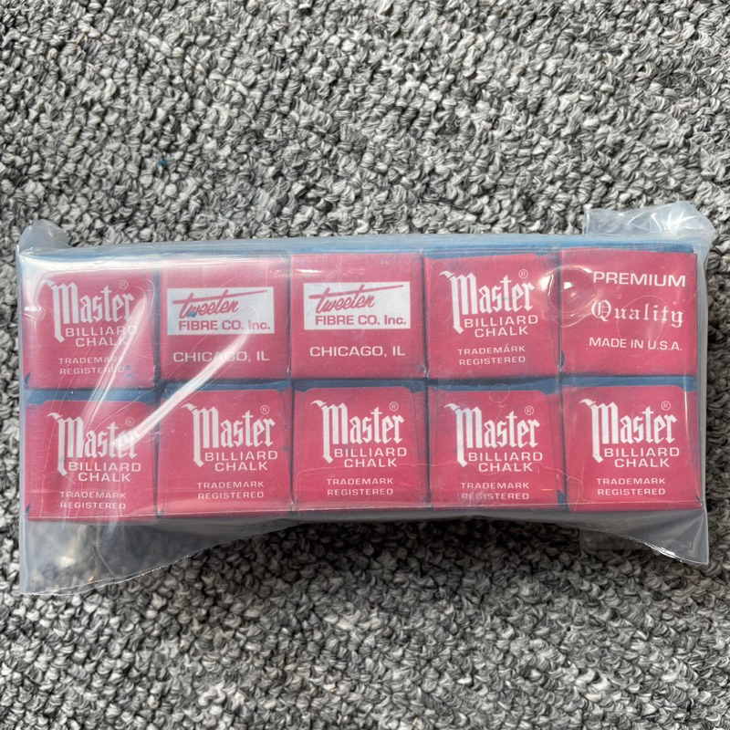 Combo 10 viên Lơ bida tem đỏ Master Nhập MỸ.