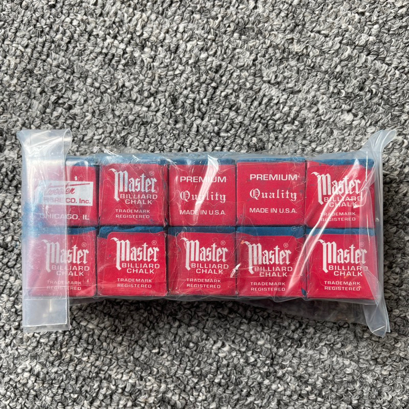 Combo 10 viên Lơ bida tem đỏ Master Nhập MỸ.