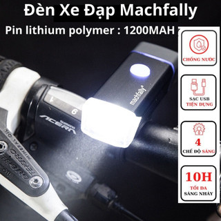 Đèn xe đạp thể thao đèn led xe đạp nhiều chế độ sáng chống nước, đèn xe đạp machfally siêu sáng có sạc usb tiện lợi