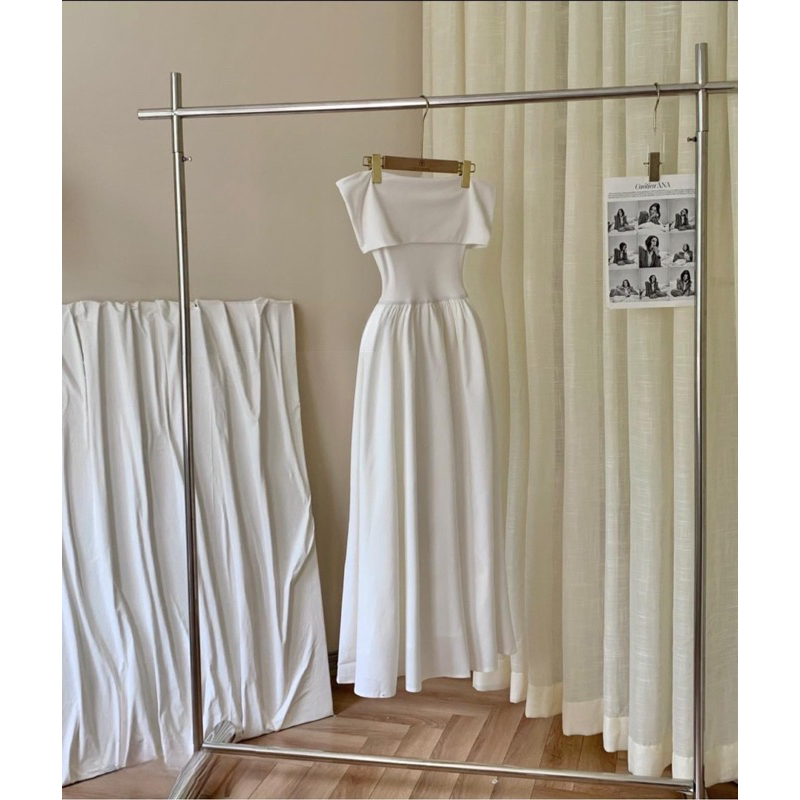 Đầm maxi trễ vai LéNa sang trọng thanh lịch hằng ngày