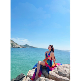 Maxi loang màu Khoét eo TKCC