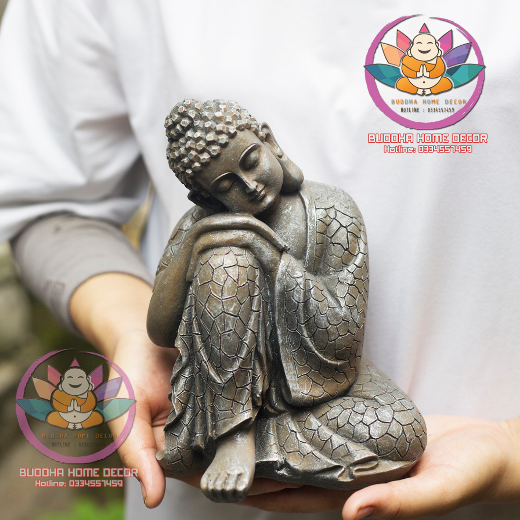 Tượng Phật An Nhiên Tự Tại cao 20 cm Trang trí nhà cửa phong thủy