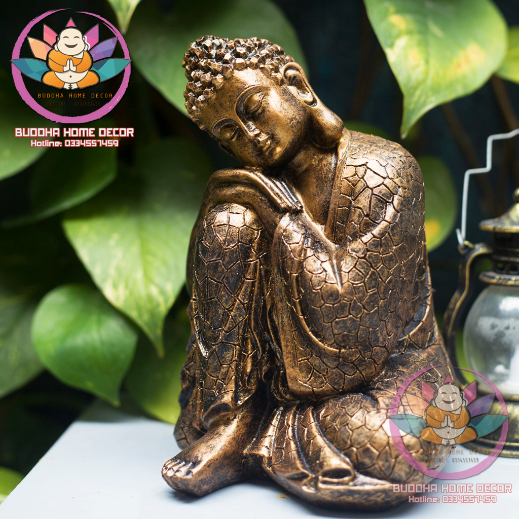 Tượng Phật An Nhiên Tự Tại cao 20 cm Trang trí nhà cửa phong thủy
