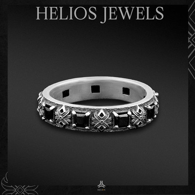 Nhẫn bạc nam, nữ HeliSilver Stone Lotus Helios Original S925